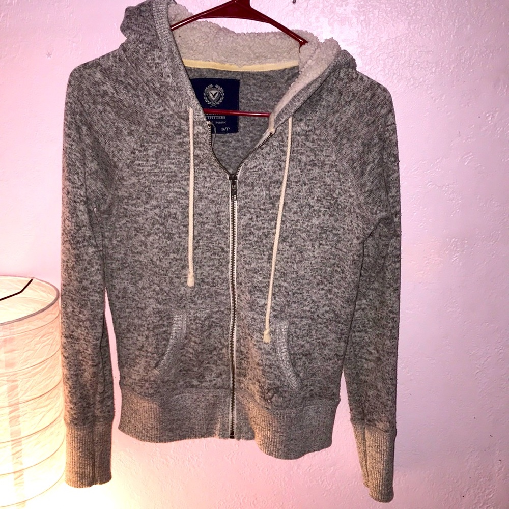 american eagle zipper sweater